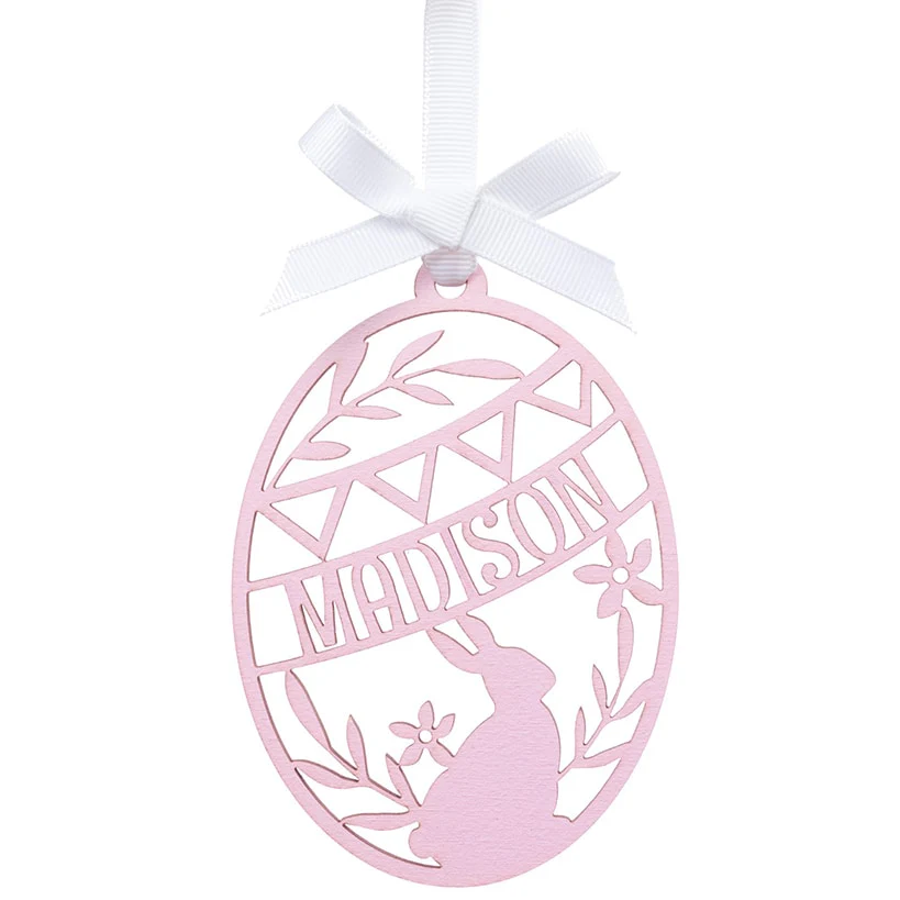 Personalized Painted Wood Easter Egg - Image 6