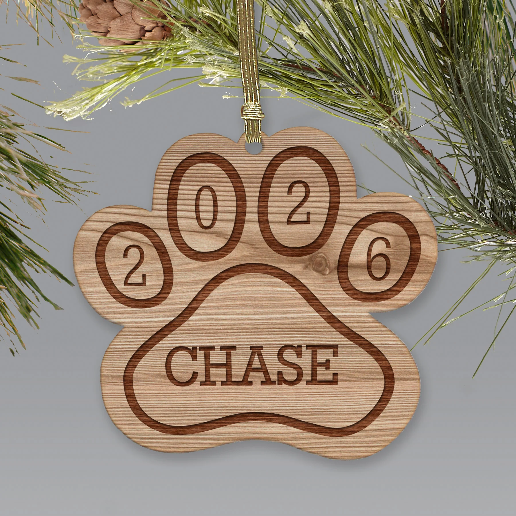 Personalized Pet Wood Ornament - Image 2