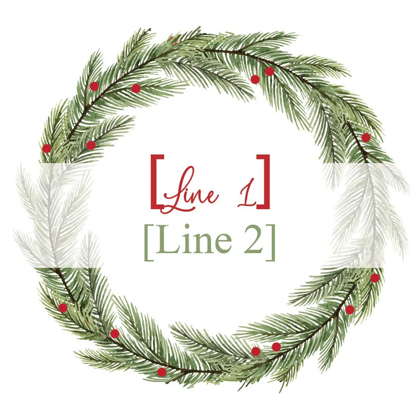 Personalized Pine Branches Glass Ornament - Image 3
