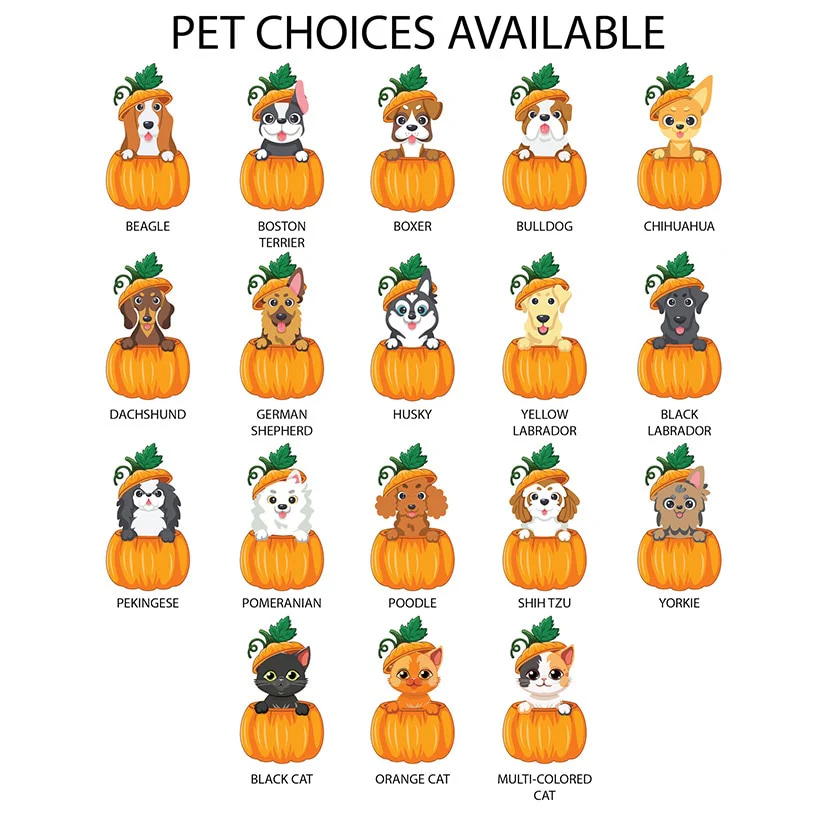 Personalized Pumpkin Pets Halloween Doormat - Image 4
