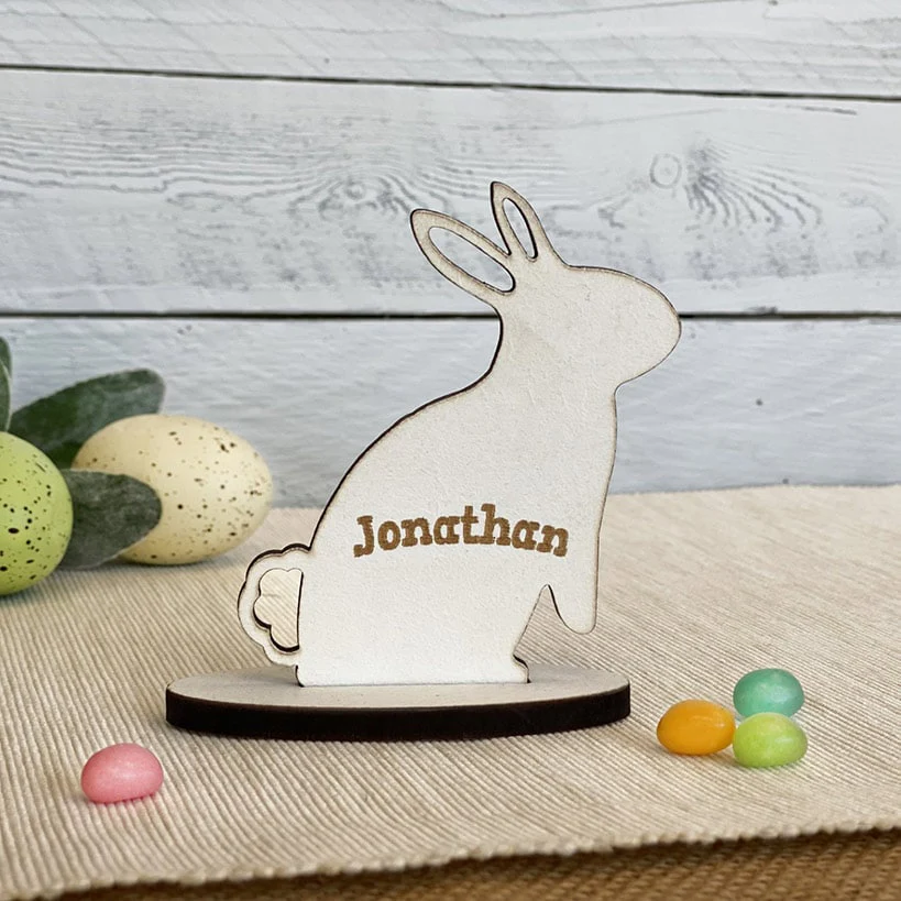 Personalized Standing Bunny Wood Gifts - Image 7