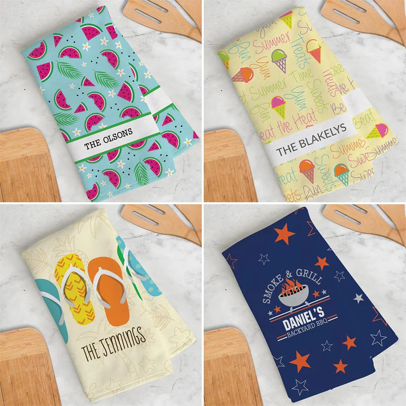 Personalized Summer Kitchen Towel
