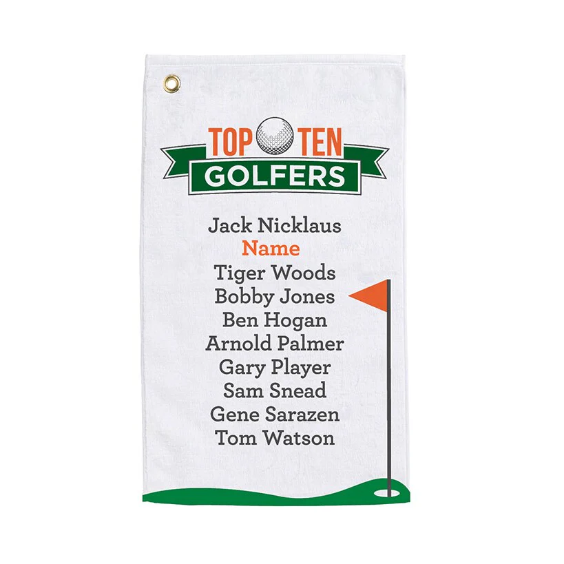 Personalized Top Ten Golf Towels - Image 3