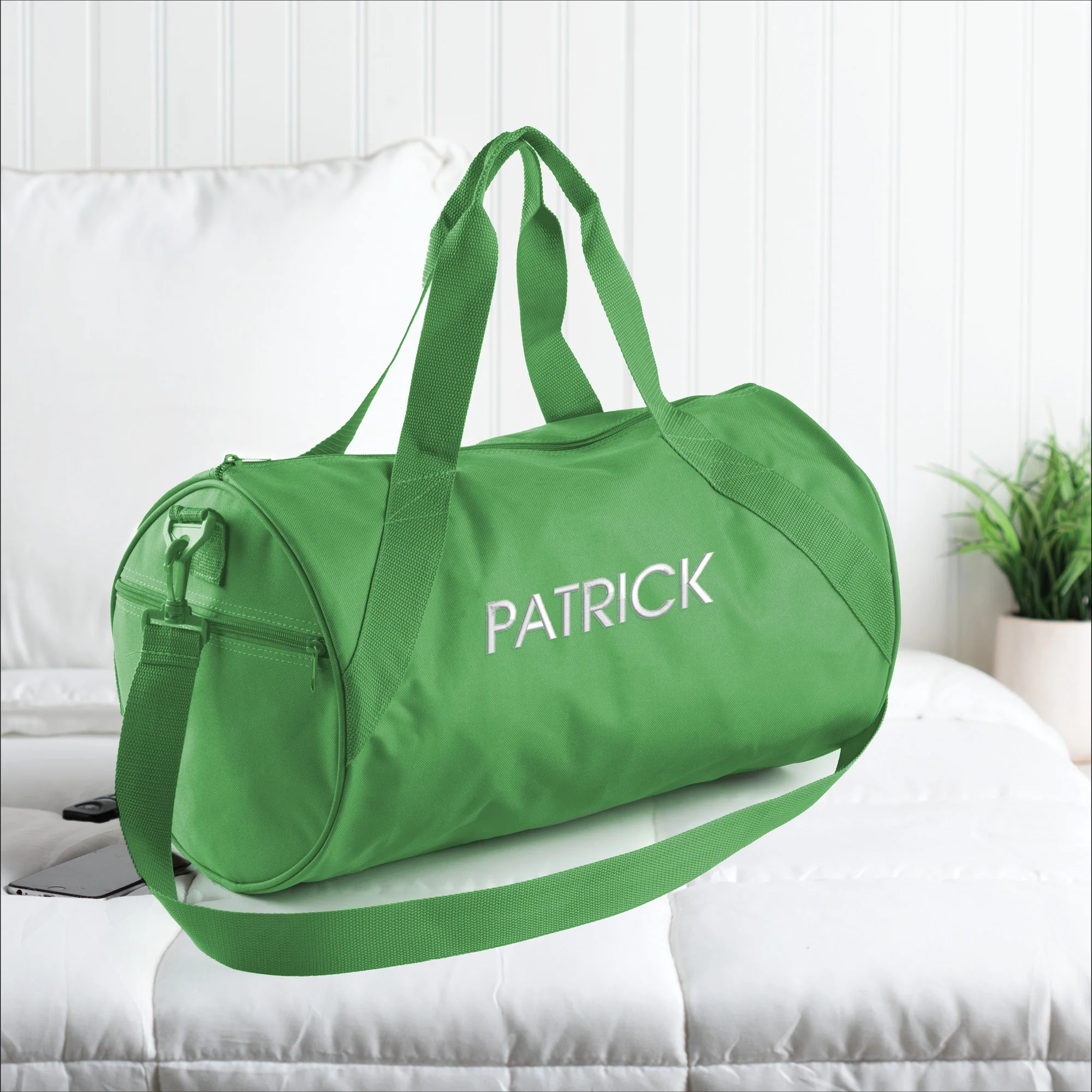 Personalized Travel Bag with White Block Name - Image 8