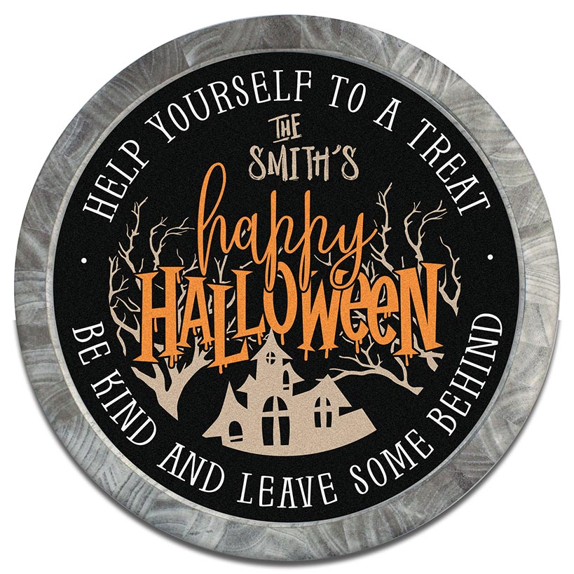 Personalized Wall Sign Happy Halloween - Image 4