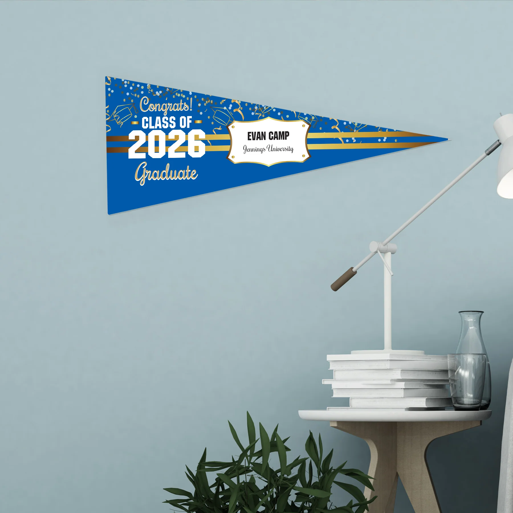 Personalized Word Art Felt Pennant Banner Flag - Image 15