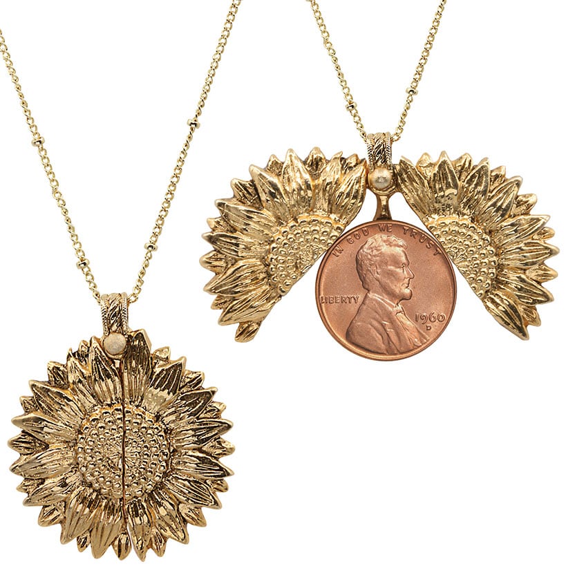Personalized Year to Remember Sunflower Necklace - Image 7