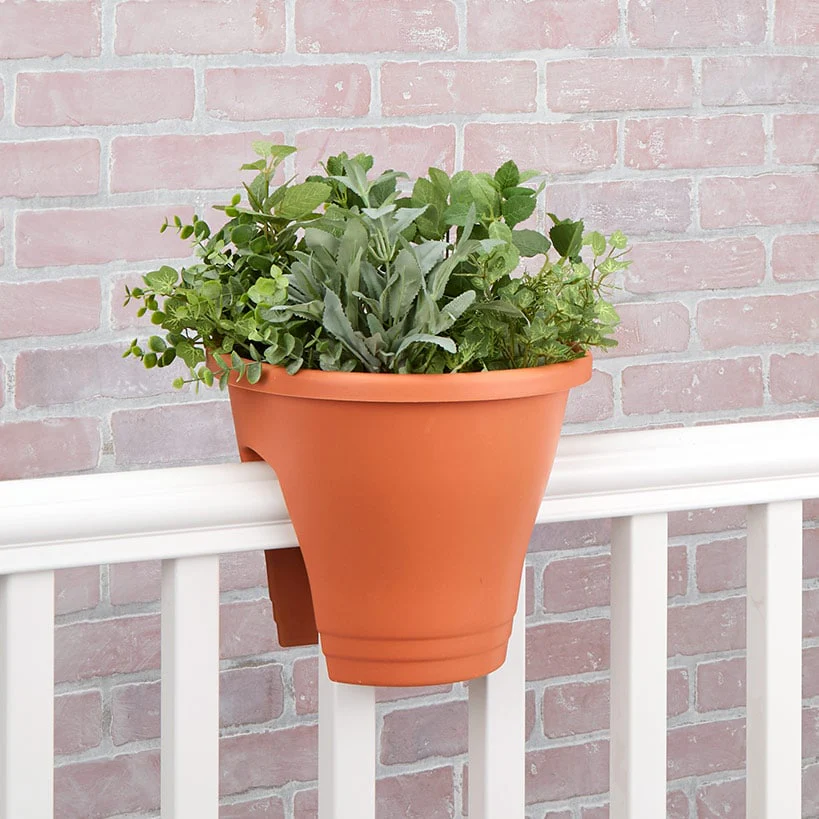 Planter for Rail Terracotta Gray or Green - Image 3