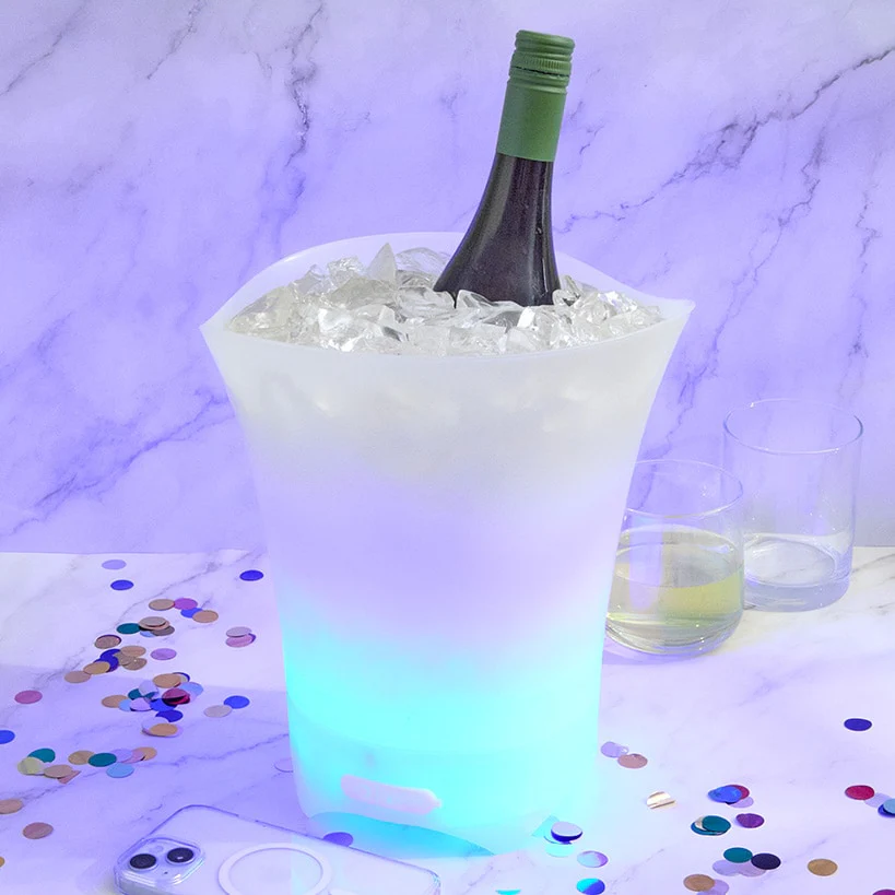 Portable LED Ice Bucket with Built In Wireless Bluetooth Speaker - Image 7