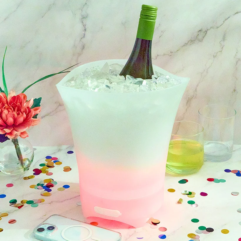 Portable LED Ice Bucket with Built In Wireless Bluetooth Speaker - Image 9