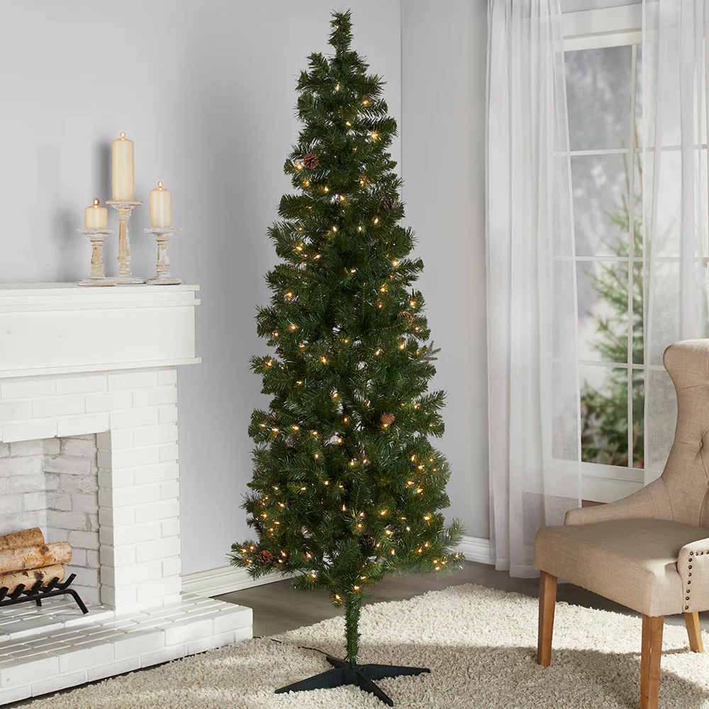 Prelit Slim Christmas Tree - 7 Ft - Image 2