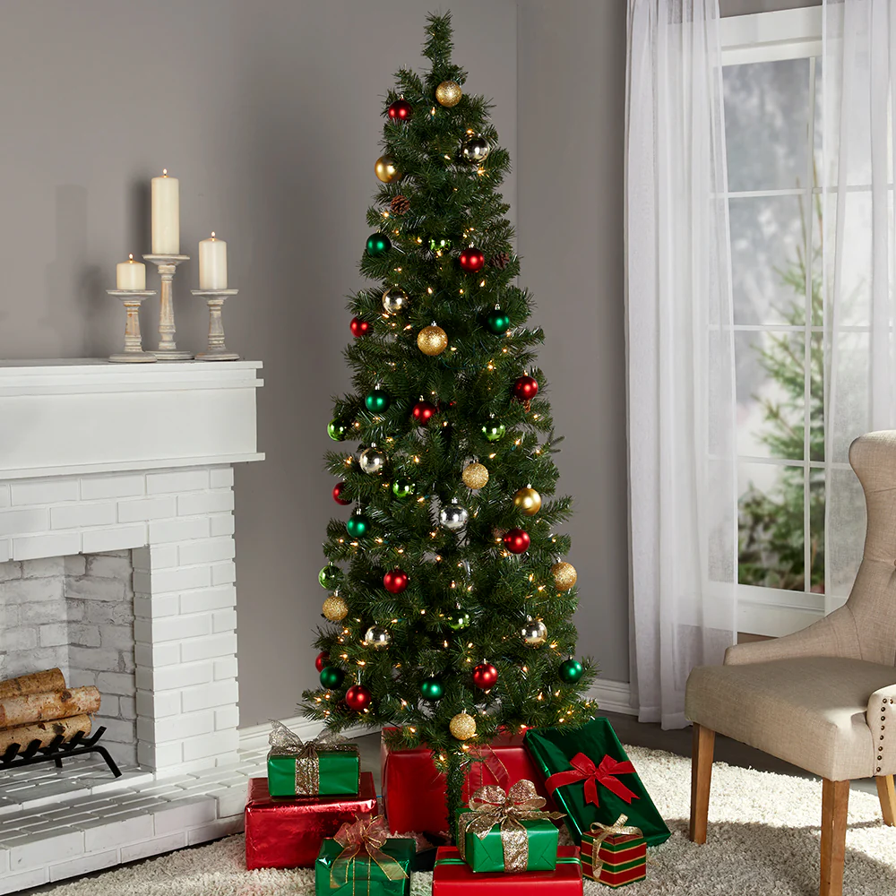 Prelit Slim Christmas Tree - 7 Ft - Image 3