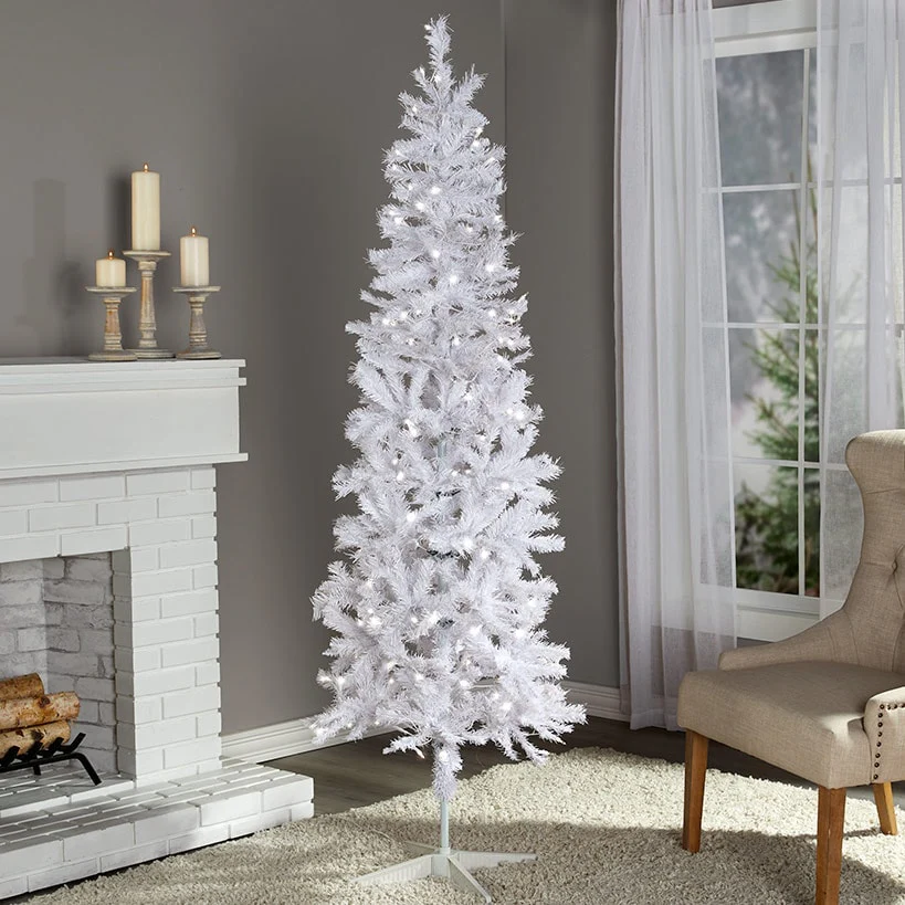 Prelit Slim Christmas Tree - 7 Ft - Image 4