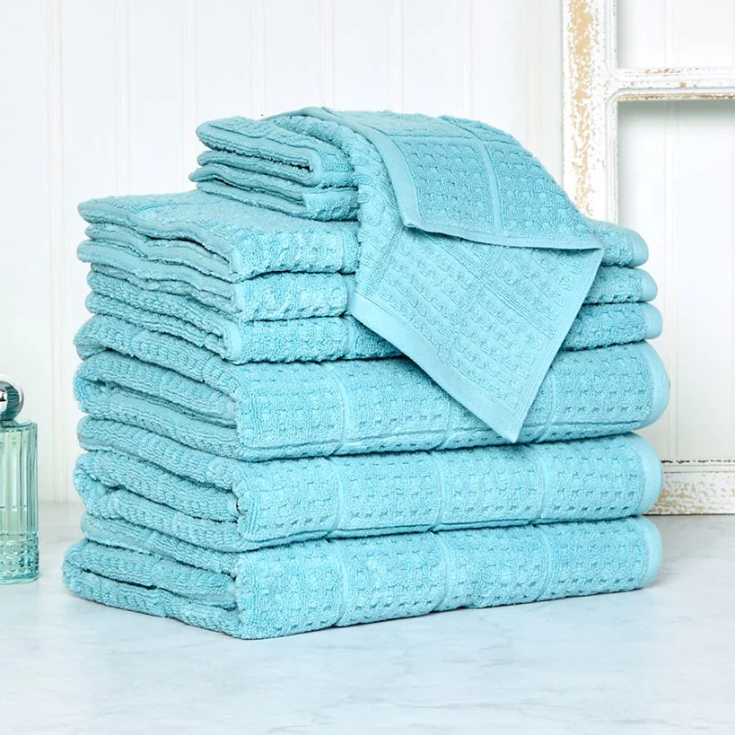 Quick Dry 100% Cotton Bath Towels, 6 Piece Set - Image 2
