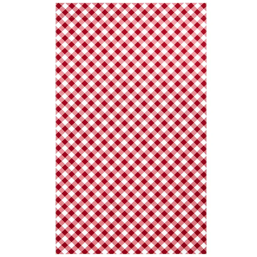Red and White Check Pattern Window Panel - Image 3