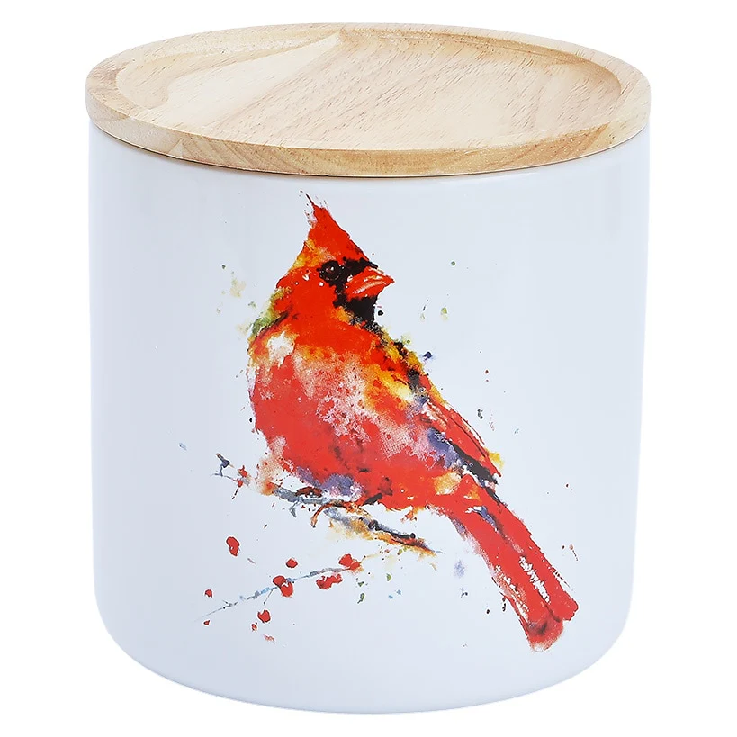 Red Cardinal Kitchen Canister - Image 2