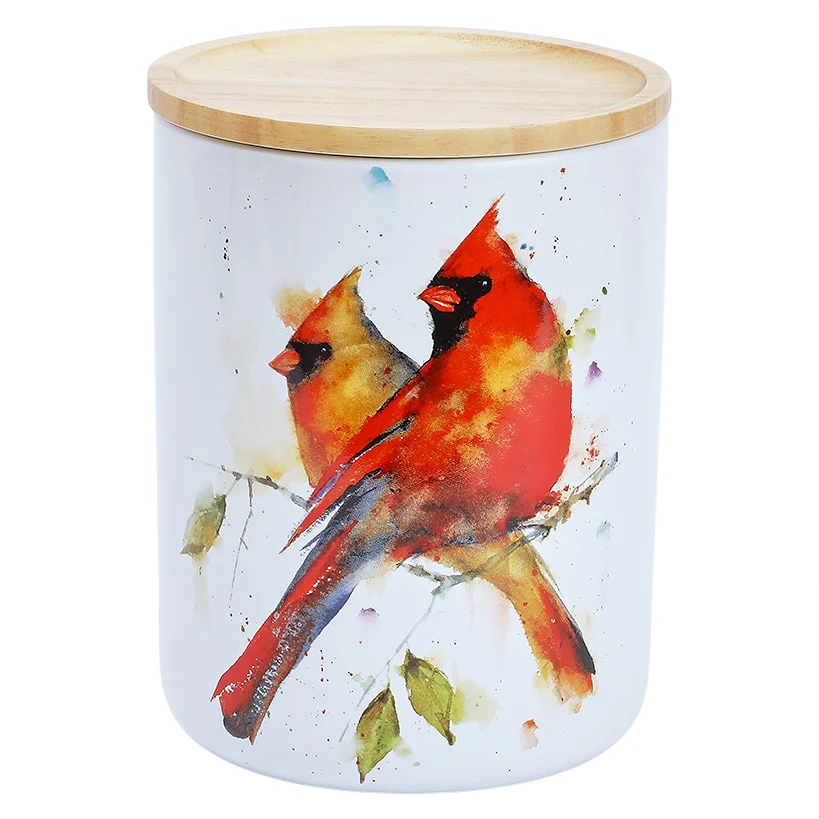 Red Cardinal Kitchen Canister - Image 3