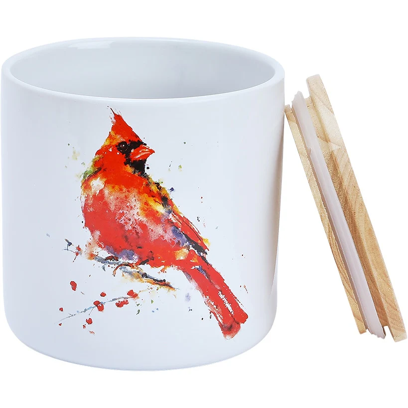 Red Cardinal Kitchen Canister - Image 4