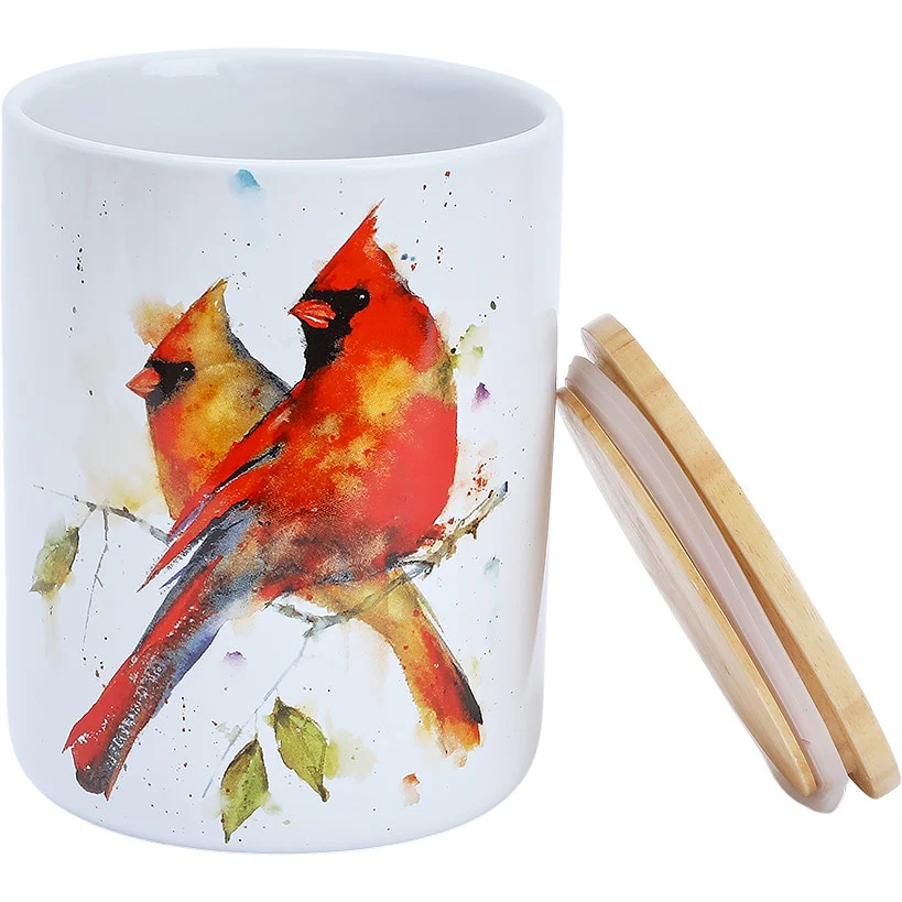 Red Cardinal Kitchen Canister - Image 5