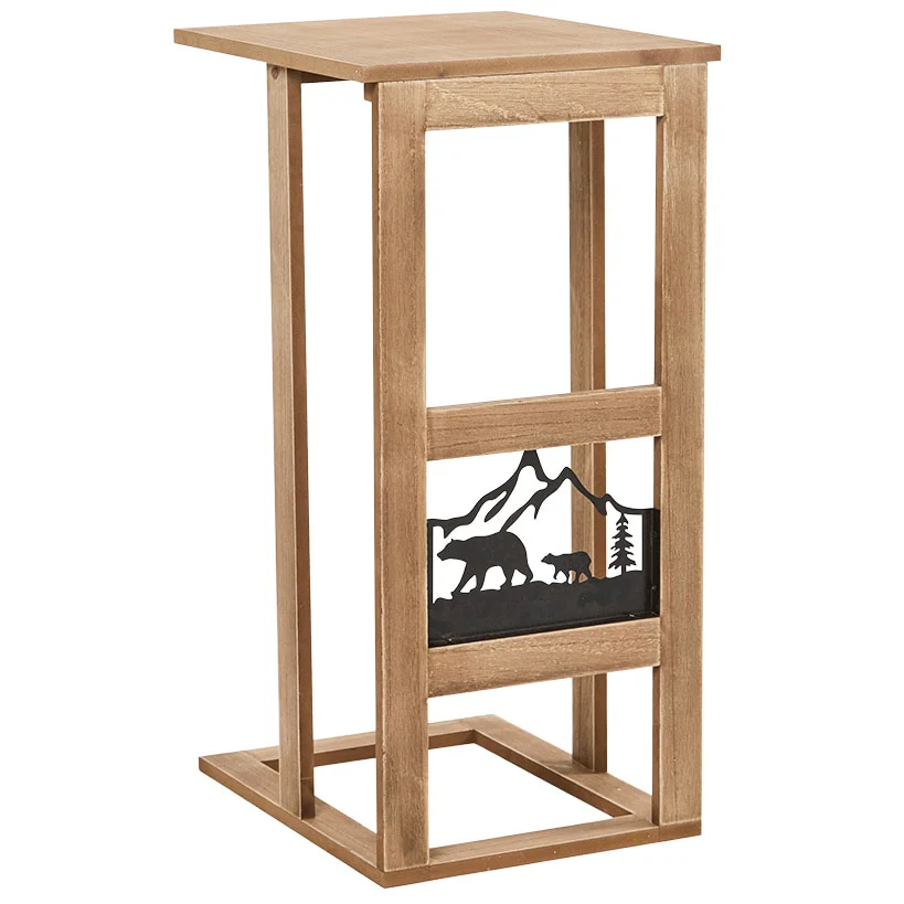 Rustic Lodge Style Side Sofa Table - Image 5