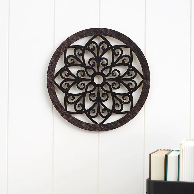 Scrolled Wall Medallion Elegant Metal Wall Art Decor - Image 3