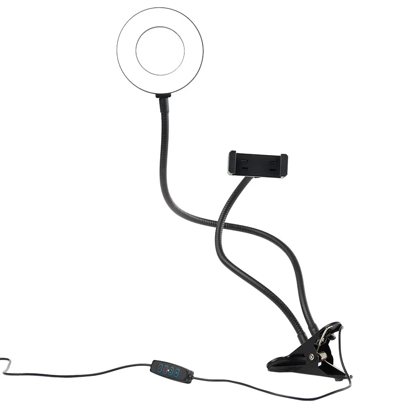 Selfie Stick LED Ring Light with Gooseneck Stand - Image 4