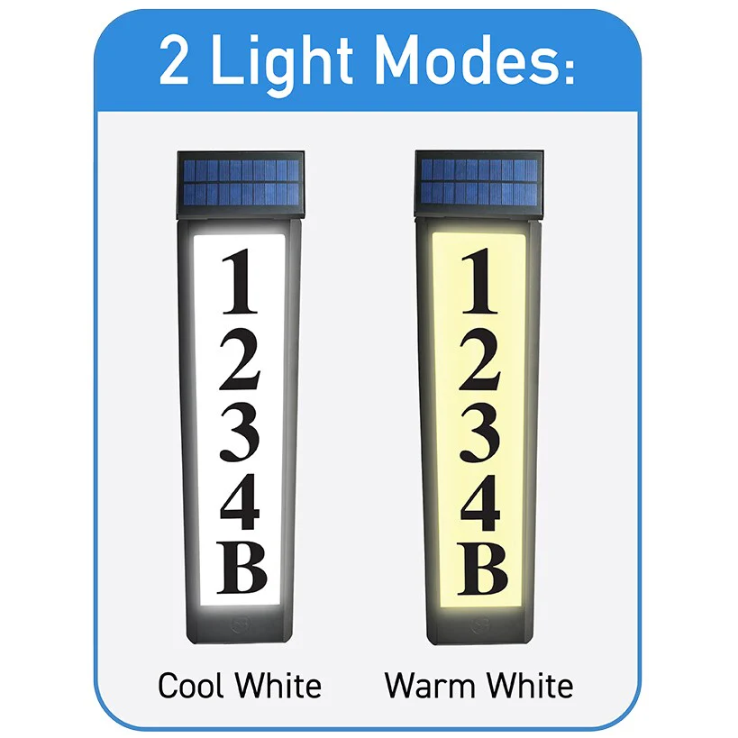 Sensor Brite® Solar Powered, Adjustable, House Address LED Light - Image 8