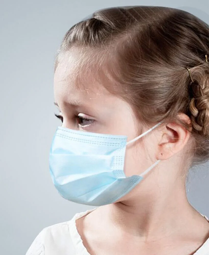 Set of 50 Disposable Kids' Face Masks - Image 2