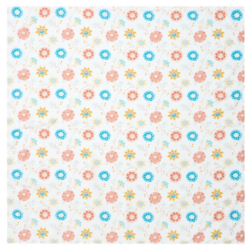 Shana Spring Floral Shower Curtain with Buttonholes - Image 2