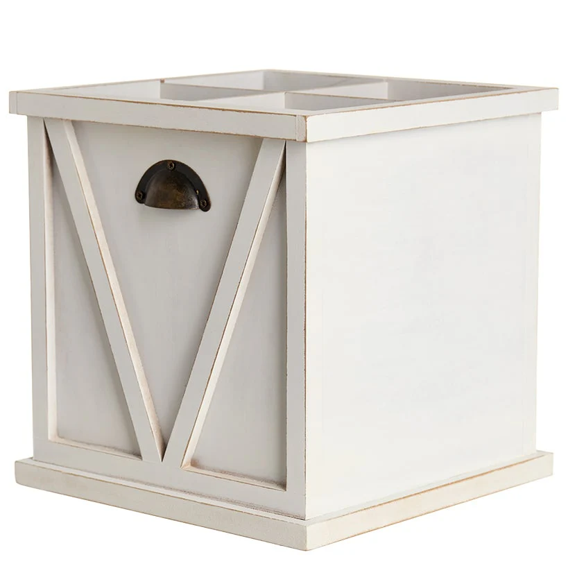 Silverware and Napkin Wood Caddy - Image 2