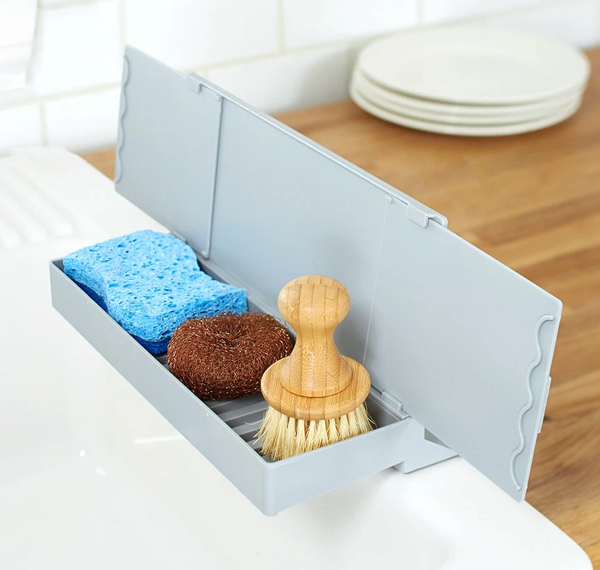Sink Splash Guard with Organizer