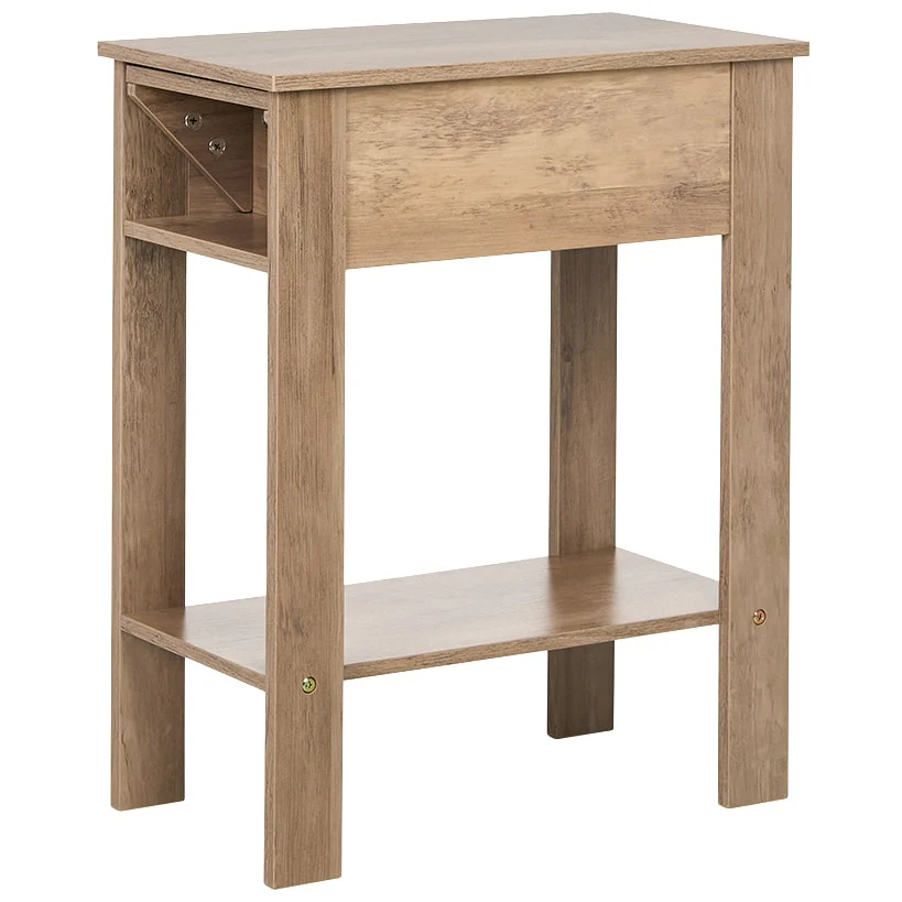 Small Space Side Table with Drink Holders 20”W x 11”D x 24” H - Image 5