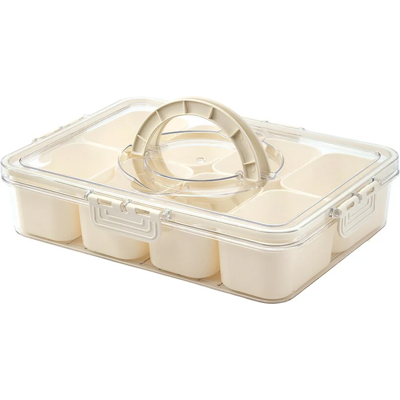 Snackle Box Divided Serving Tray with Lid - Image 3