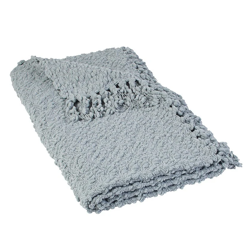 Snow Flocked Chenille Throw or Accent Pillow Light Gray - Image 2