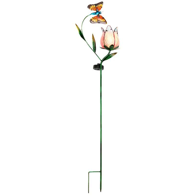 Solar Butterfly Flower Garden Stake - Image 7