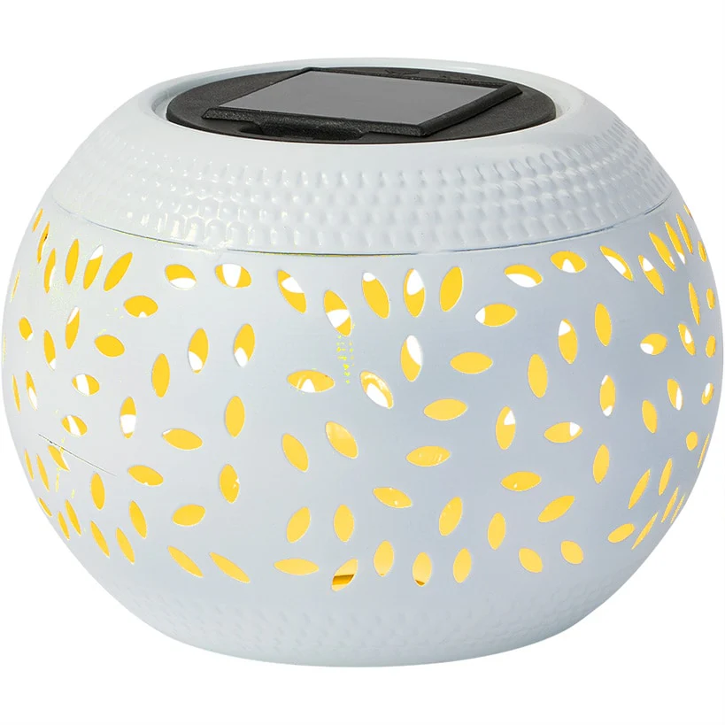 Solar Cutout Shadow Cast Round Table Lanterns - Image 6