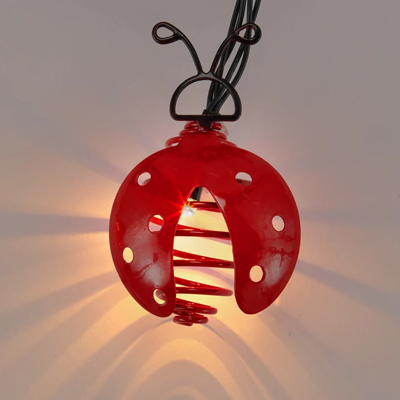 Solar Ladybug String Lights - Image 3
