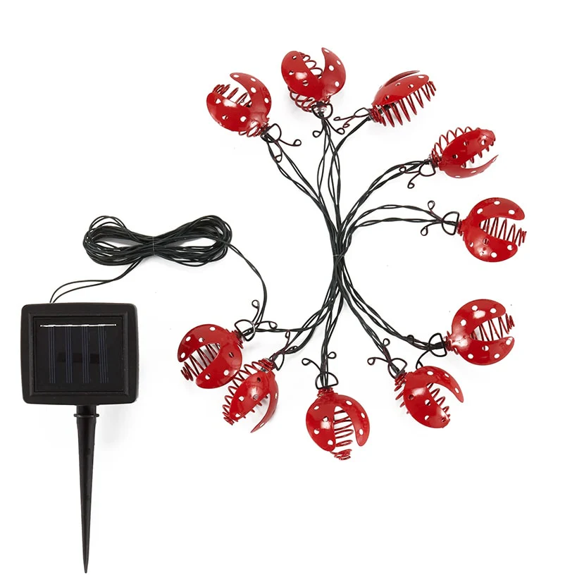 Solar Ladybug String Lights - Image 6