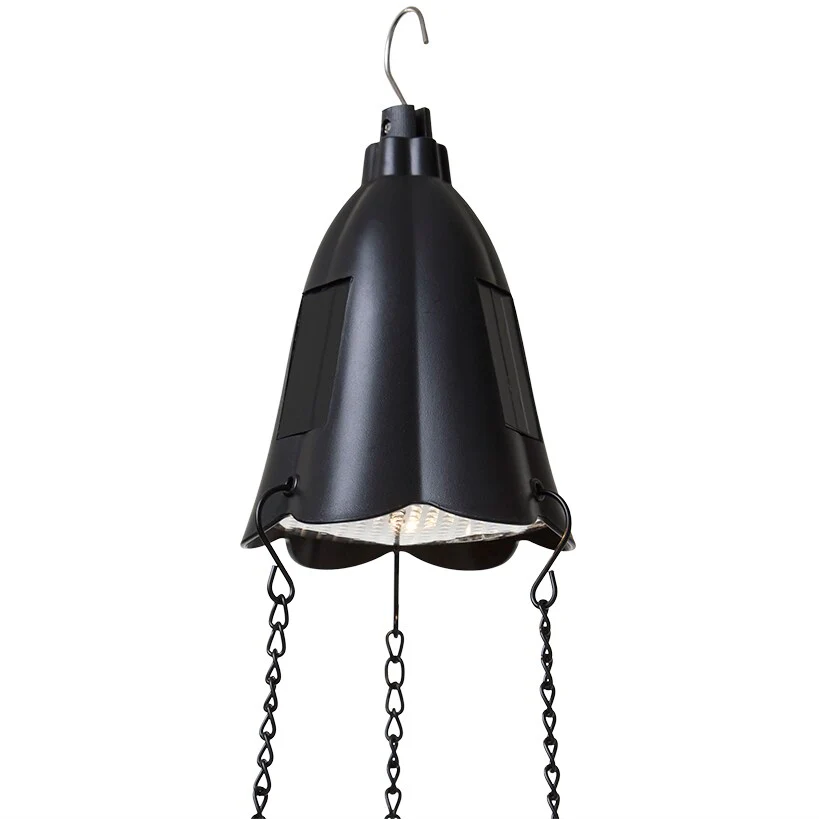 Solar Lighted Hanging Basket Planter - Image 4