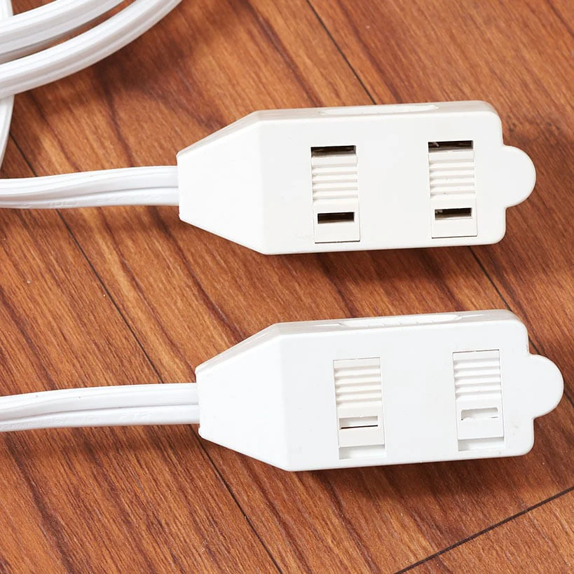 Split Extension Cord Power Strip - 6 Polorized Outlets and 2 Cords - Image 3