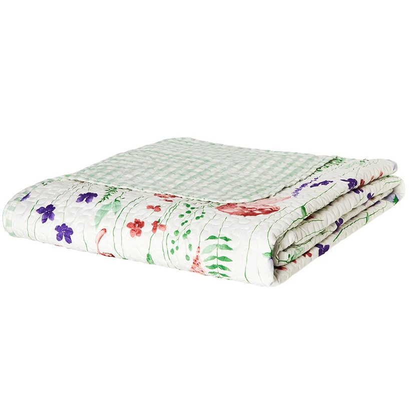 Spring Mushroom King Quilt or Decorative Pillow - Image 3