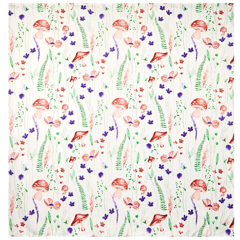 Spring Mushroom Shower Curtain, Bath Rug, Hand Towels, Valance or Hooks - Image 2