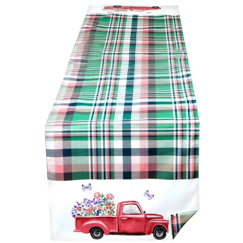 Spring Truck Table Runner or Set of 4 Placemats - Image 4