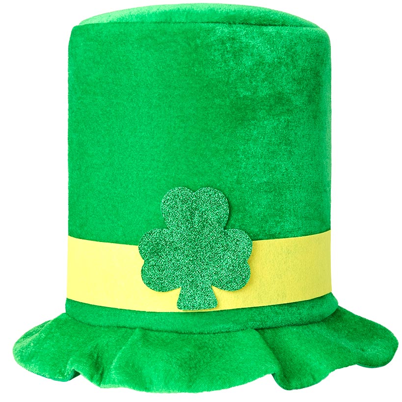 St Patrick's Day Top Hat 12.75" dia x 9.50"H - Image 2