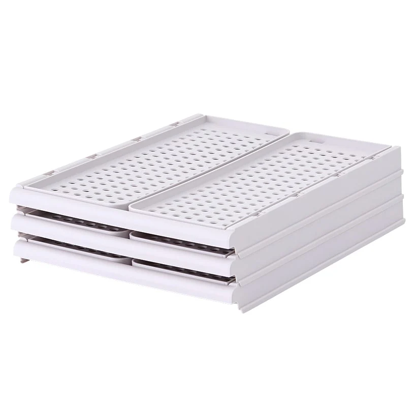 Stackable & Foldable Storage Closet Basket Organizers - 3-Pk. - Image 2