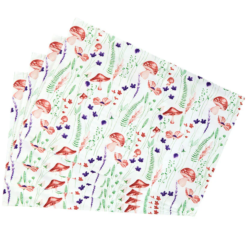 Stella Spring Mushroom Table Runner or Set of 4 Placemats - Image 7