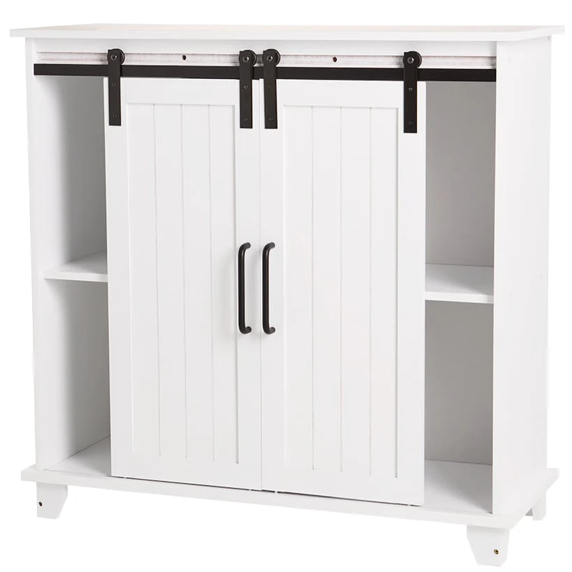 Storage Cabinet With Sliding Barn Style Door - Image 2