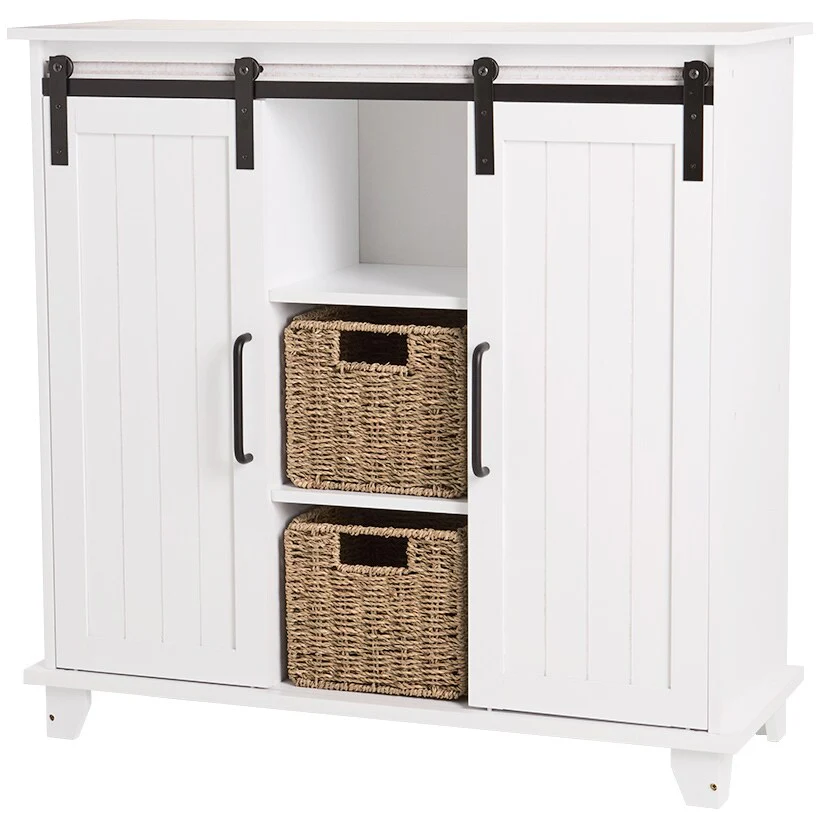 Storage Cabinet With Sliding Barn Style Door - Image 3