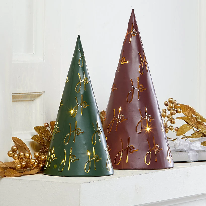 Tabletop Lighted Metal Tree