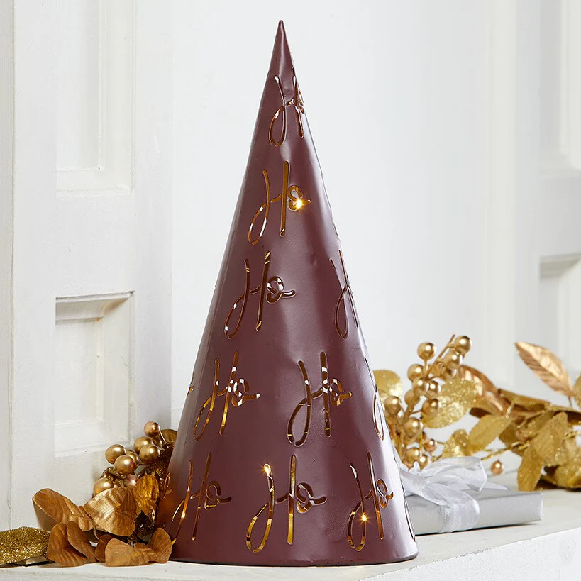 Tabletop Lighted Metal Tree - Image 3